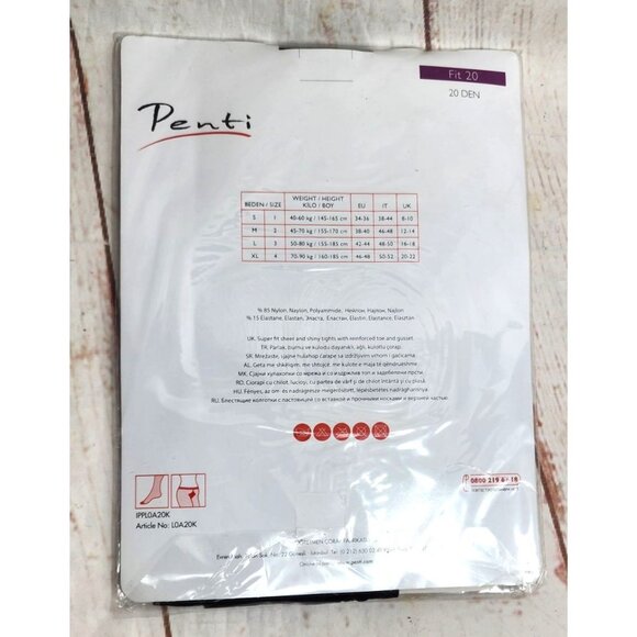 Penti 44 D. Brown XL #4 Fit 20 Den Sheer & Shiny Tights – Super Fit - Picture 6 of 9